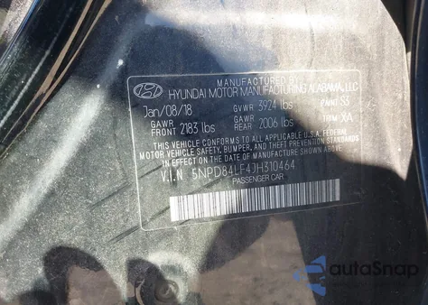 2018 Hyundai Elantra Value Edition from USA, damaged, VIN 5NPD84LF4JH310464